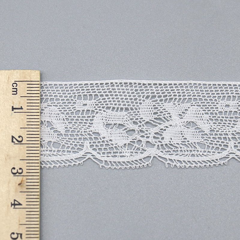 High-grade crochet lace trim craft 100% cotton border lace for clothing