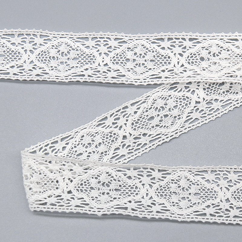 High-grade crochet lace trim craft 100% cotton border lace for clothing