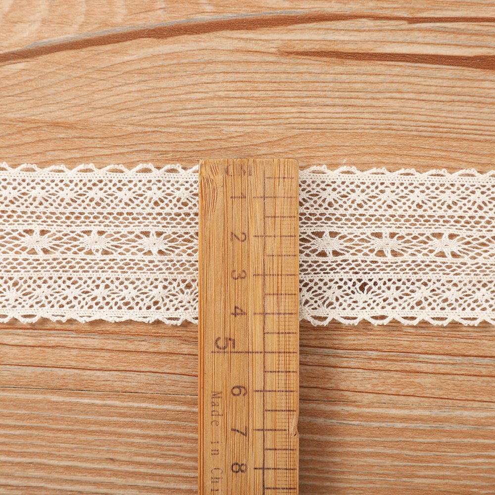Newest skin-friendly white 100% cotton trim lace Crochet Ribbon lace trim for women dress