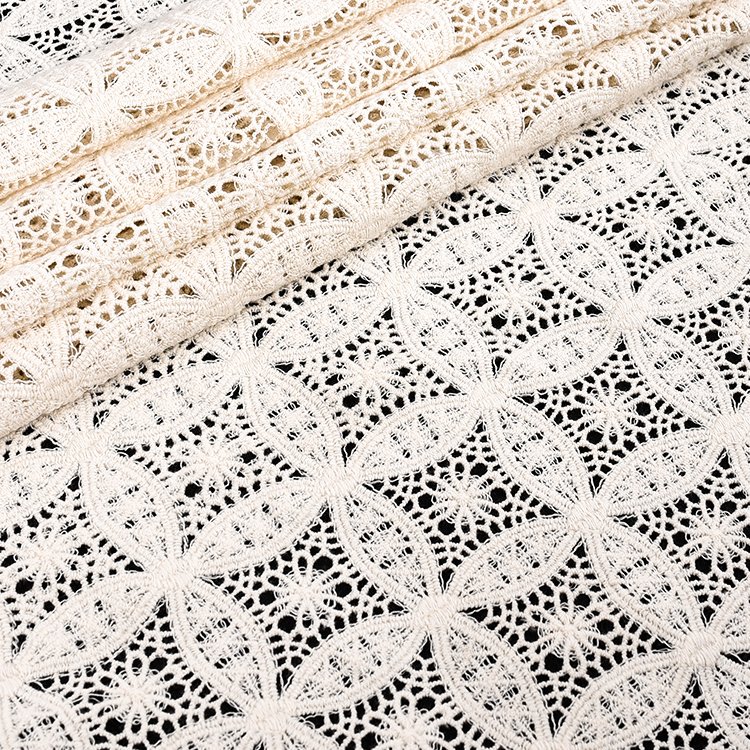 Wholesale White Embroidery Delicate Cotton Flower Car Bone Border Lace Trim For Wedding Dress