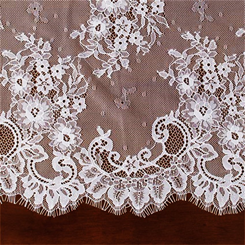 Zeal High Quality Chantilly Lace Trim Fabrics Custom DIY Tablecloth Eyelash Trimming Underwear Decoration Fashion Bridal Lace