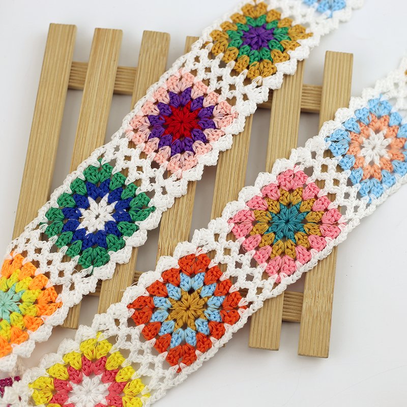 5.5cm white colors crochet lace trimming embroidery Lace Trimming for clothing dress bag accessories