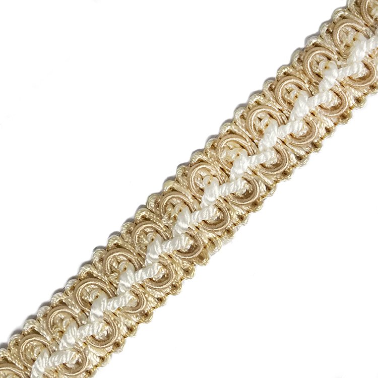 2017 Yellow elegant braided trim fringe gimp for decoration with 11 colors
