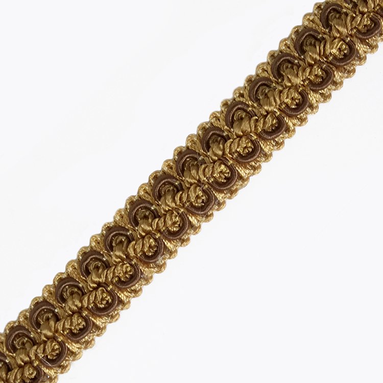 2017 Yellow elegant braided trim fringe gimp for decoration with 11 colors