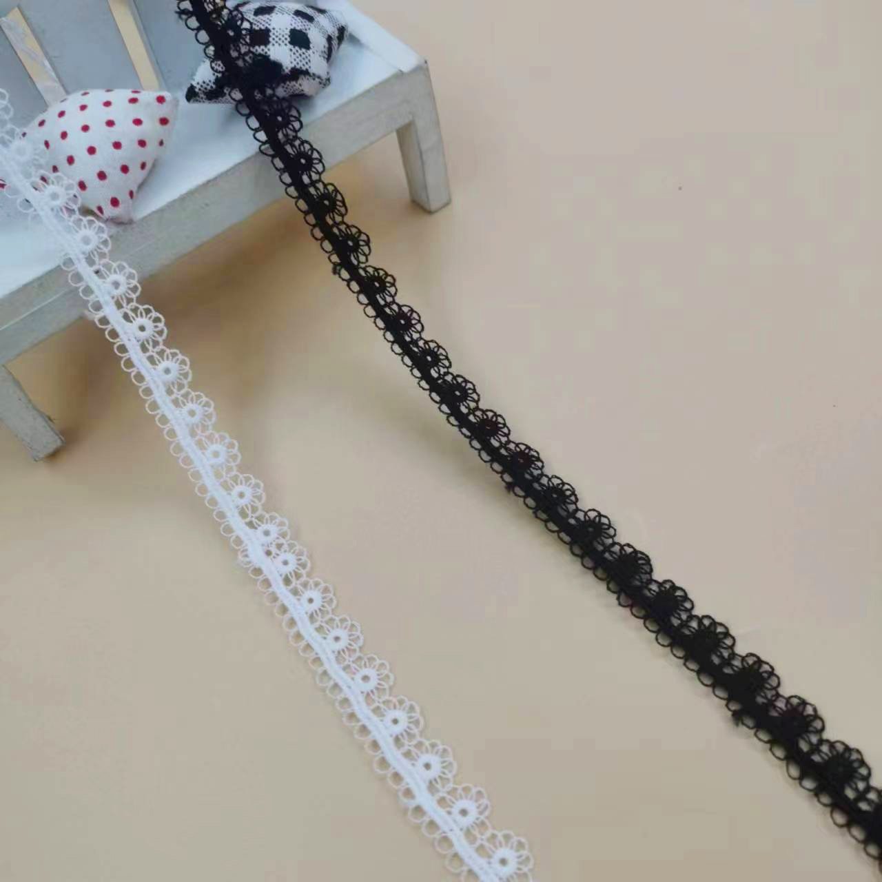 Wholesale White Net Lace Ribbons Trim For Garment Accessories