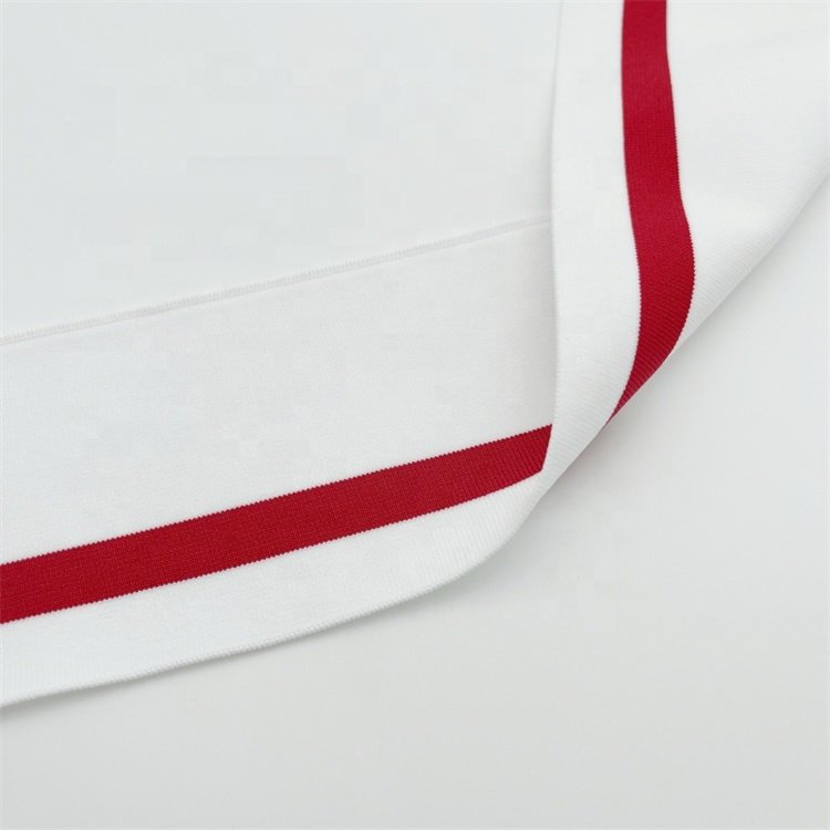 Eco-friendly neck rib used for trim collar basketball jersey on-demand customization