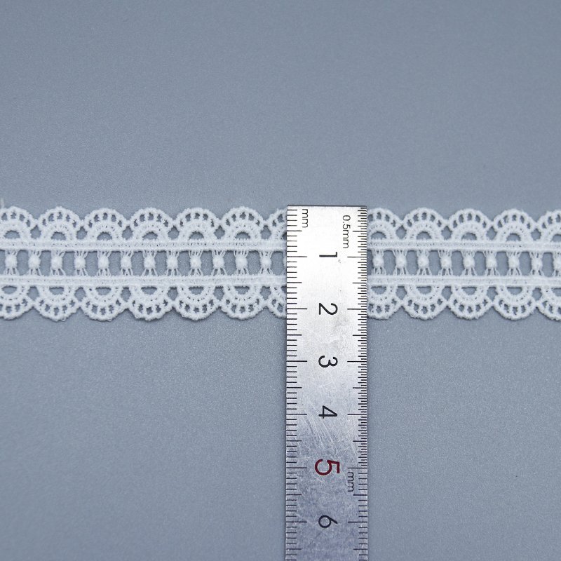 Factory wholesale water soluble lace trim 100% Polyester Premium embroidery lace for dress