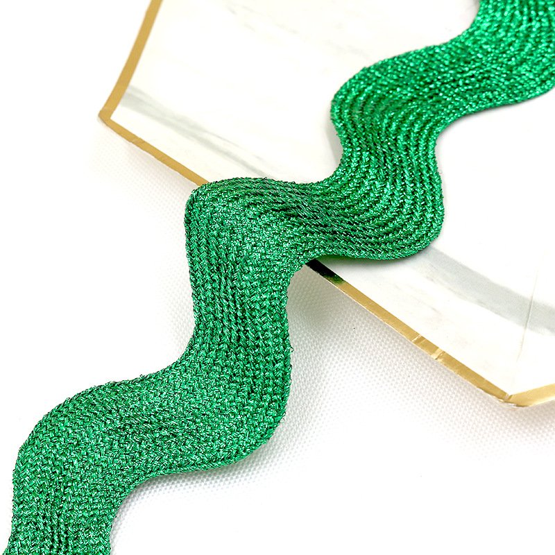 wholesale 1 inch 25mm braid golden ric rac trim metallic gold rick rack ribbon zig zag tape zigzag ribbon