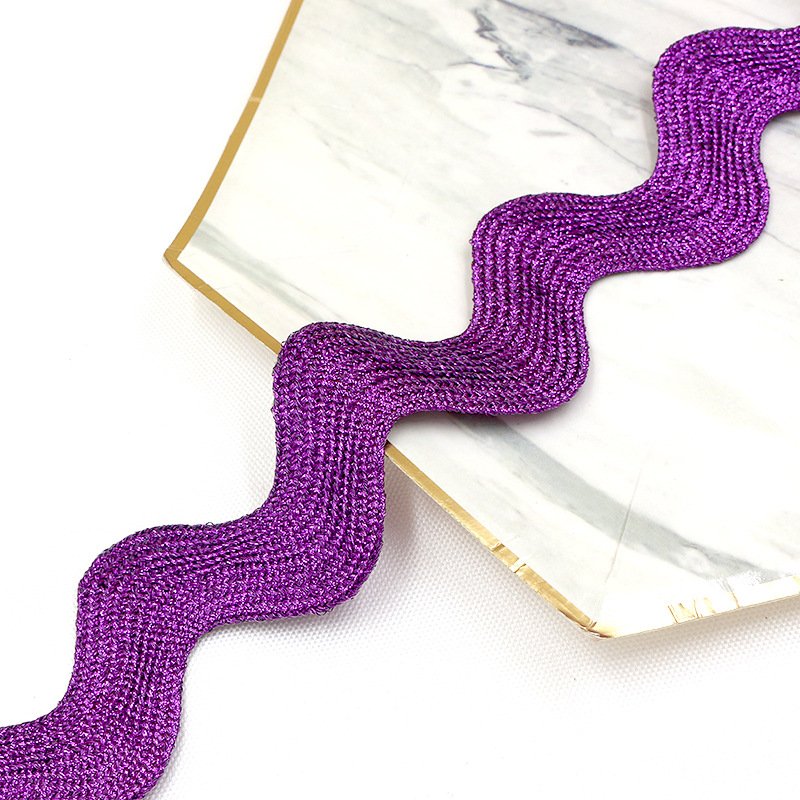 wholesale 1 inch 25mm braid golden ric rac trim metallic gold rick rack ribbon zig zag tape zigzag ribbon