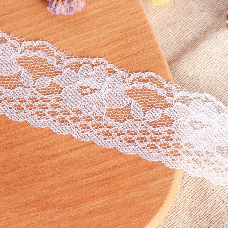 DIY Craft Delicate Ribbon White Lace Trim Embroidery Lace Fabric Lace Ribbon For Gift Package Wrapping