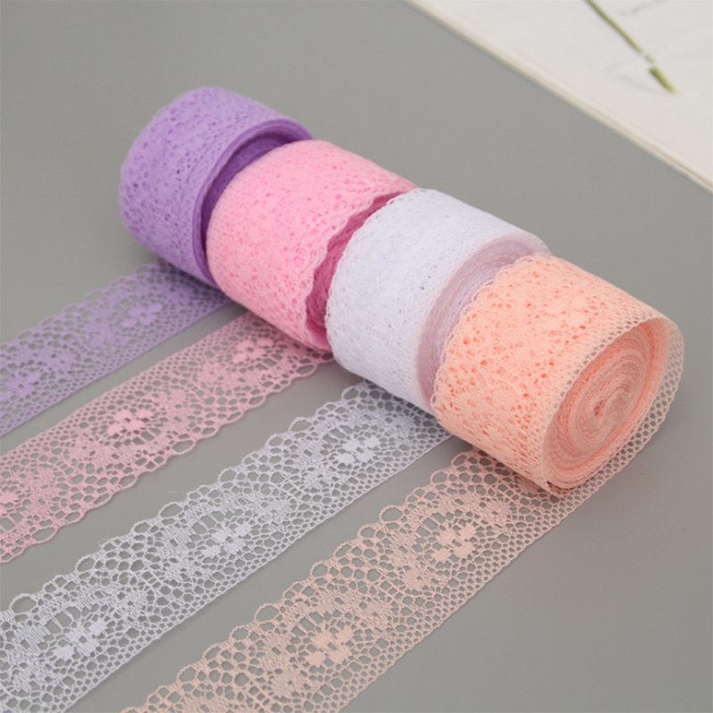 DIY Craft Delicate Ribbon White Lace Trim Embroidery Lace Fabric Lace Ribbon For Gift Package Wrapping