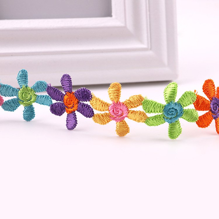 Handmade Sewing Crafts Multiple Styles Polyester Embroidered Flower Lace Trim Wedding Diy Lace Ribbon