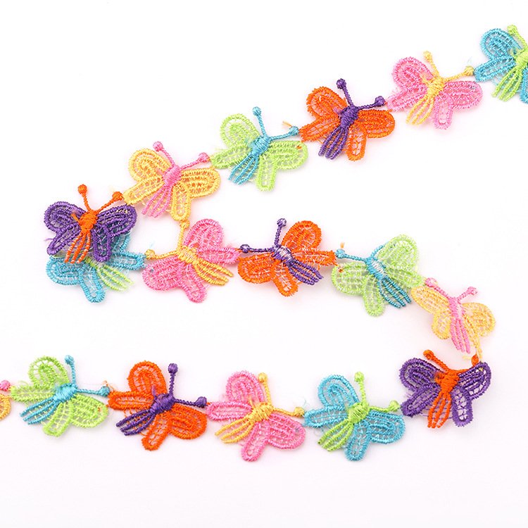 Handmade Sewing Crafts Multiple Styles Polyester Embroidered Flower Lace Trim Wedding Diy Lace Ribbon