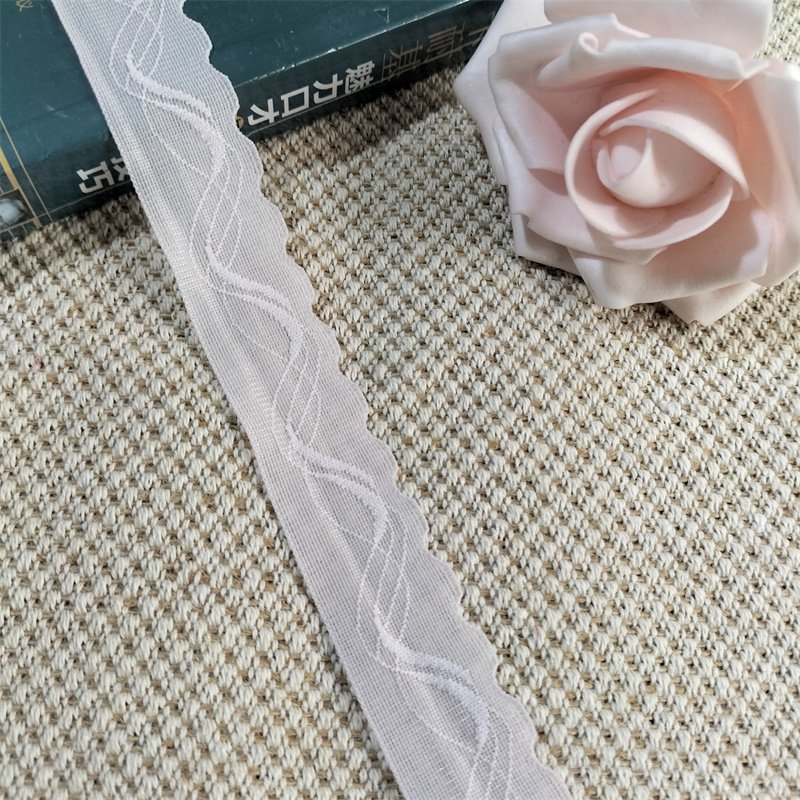 LS1424 8-3,7-4 2cm Stretch Elastic Lace Trim Floral Lace Fabric Elastic Lace Ribbons for Crafts and Gift Wrapping Decorating