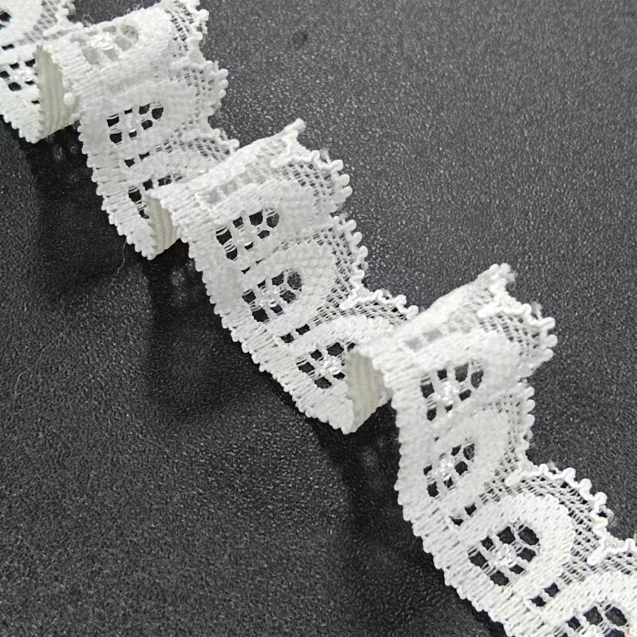 Hot-selling Voile White Nylon Spandex Lace Fabrics Stretch Lace Trim Ribbon Lace for Other Clothing Accessories