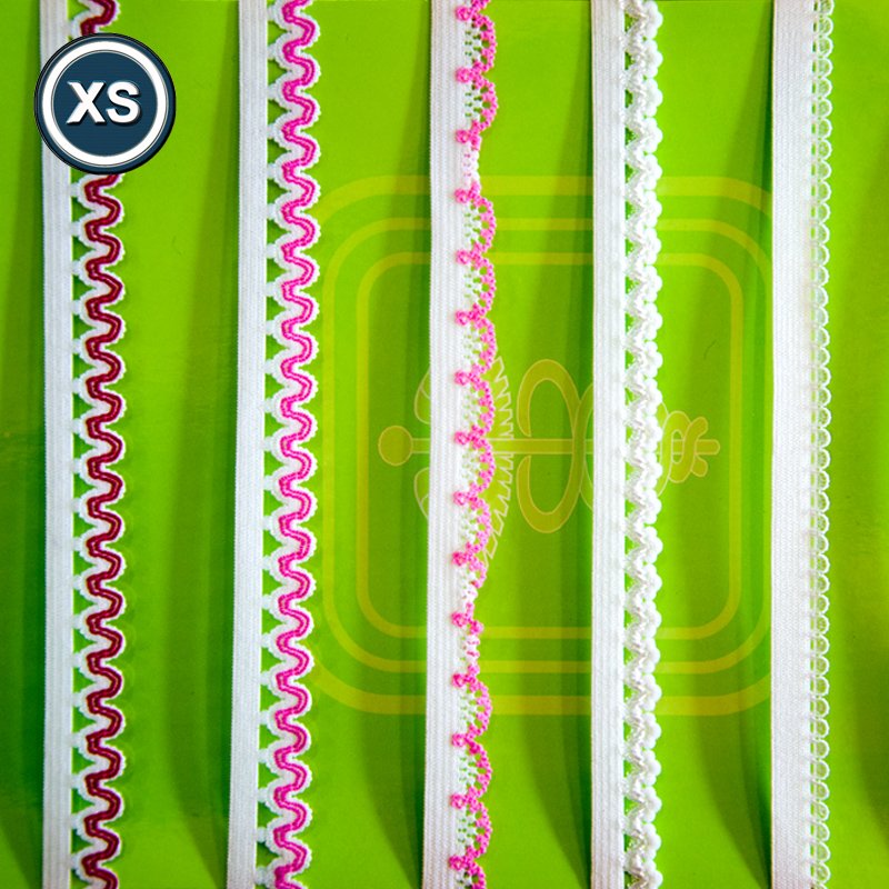 decorative woven ruffle elastic lace trim lace elastic band