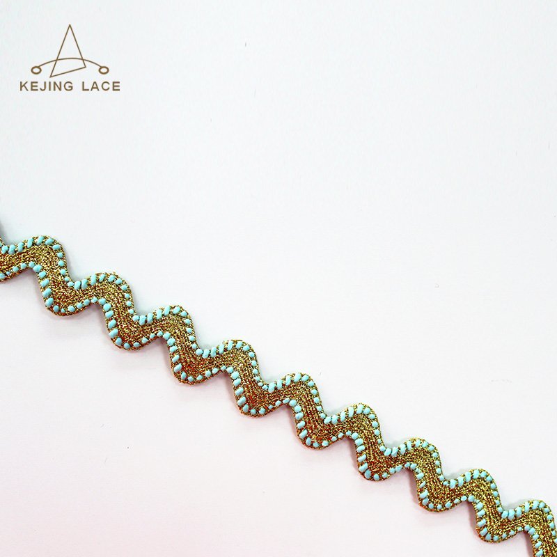 Wholesale Metallic Ric Rac Ribbon Gimp Trims
