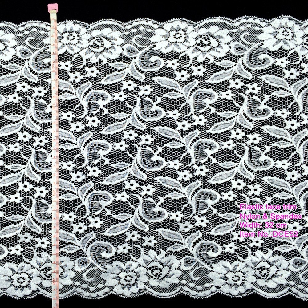 32cm wide lingerie accessory elastic lace trim