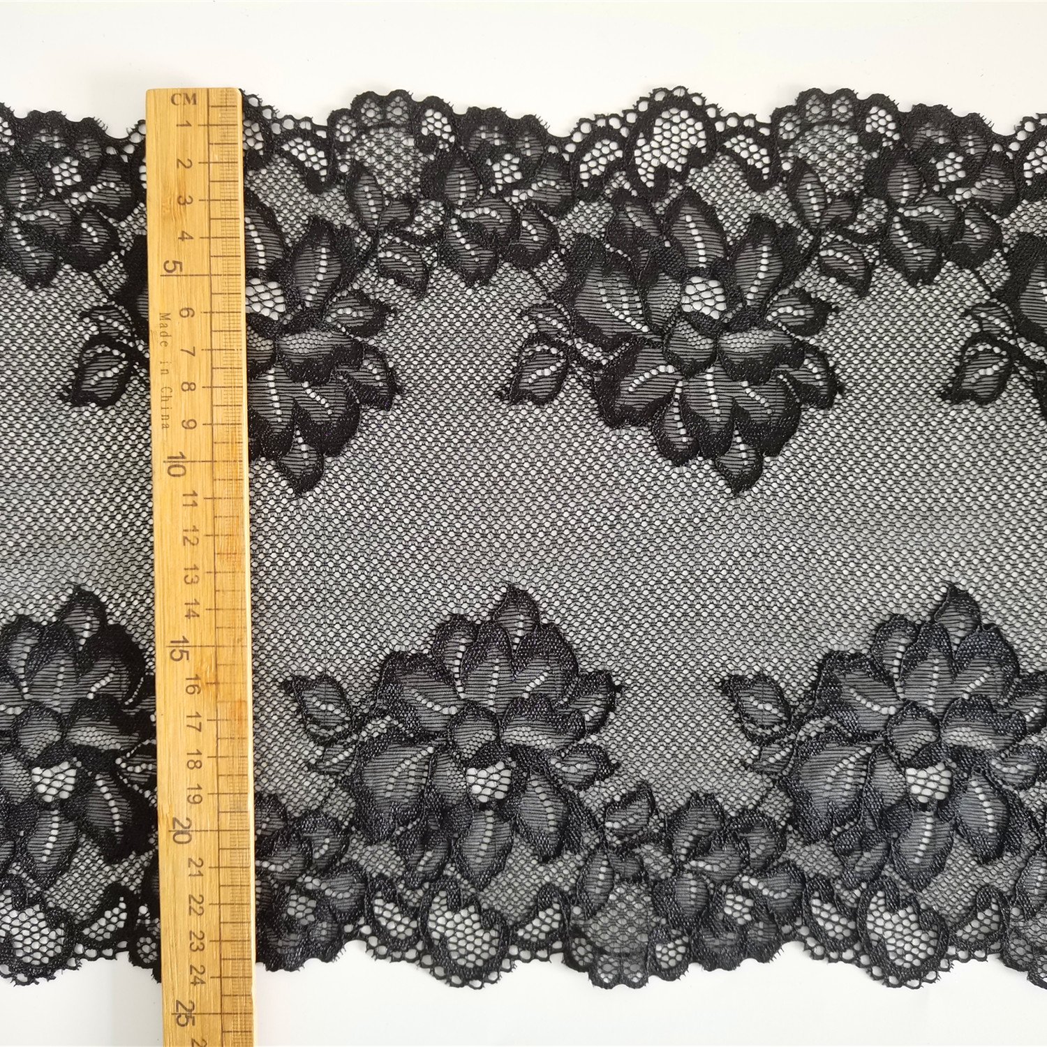 Beautiful Stretch Lace Trim Nylon Spandex Elastic Clothing Decorative Latest French Style Bra 3D Mesh Fabric Yard per Kg