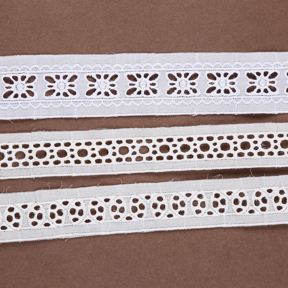 White Cotton Crochet Lace Trim for Garment