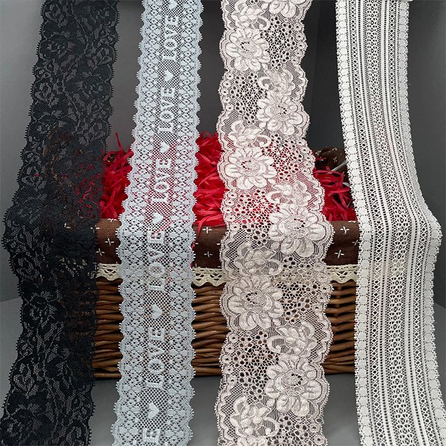 TUTON Custom Guipure Elastic Lace 5.0/6.0/6.5/8.2 CM Trim Wholesale For Lingerie