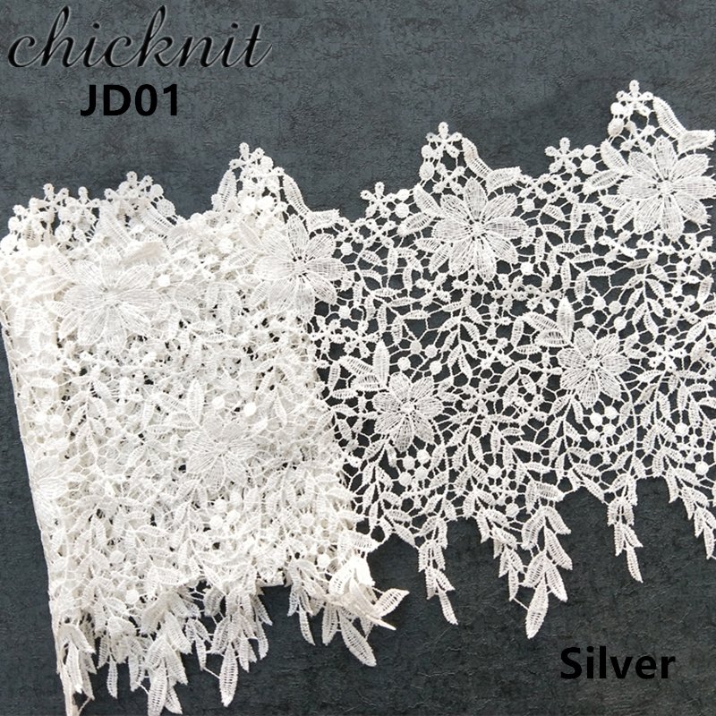 design china wholesale manufacturer children's white red cotton guipure crochet lace trim flower leaf pattern embroidery fabric