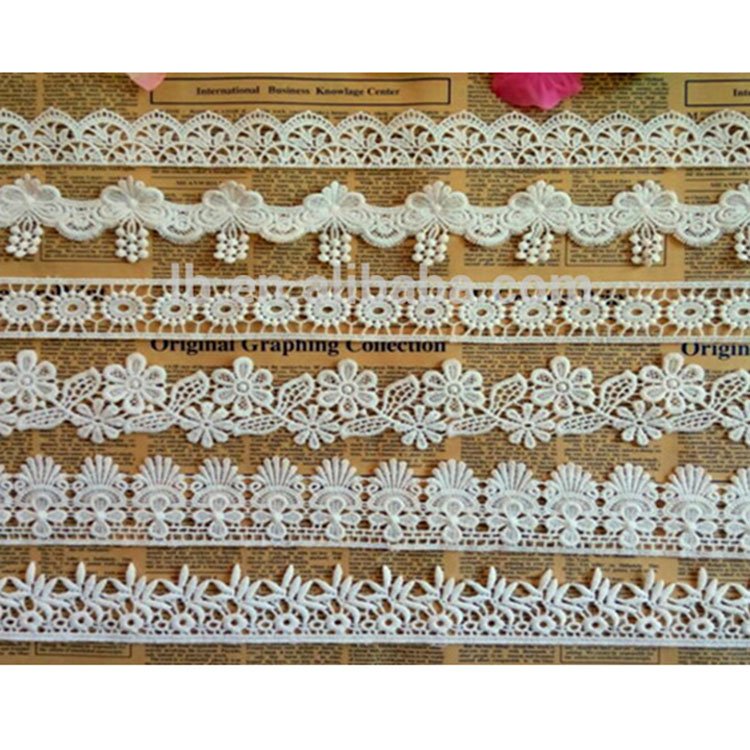 hot sale Wholesale fancy polyester embroidery lace trimming