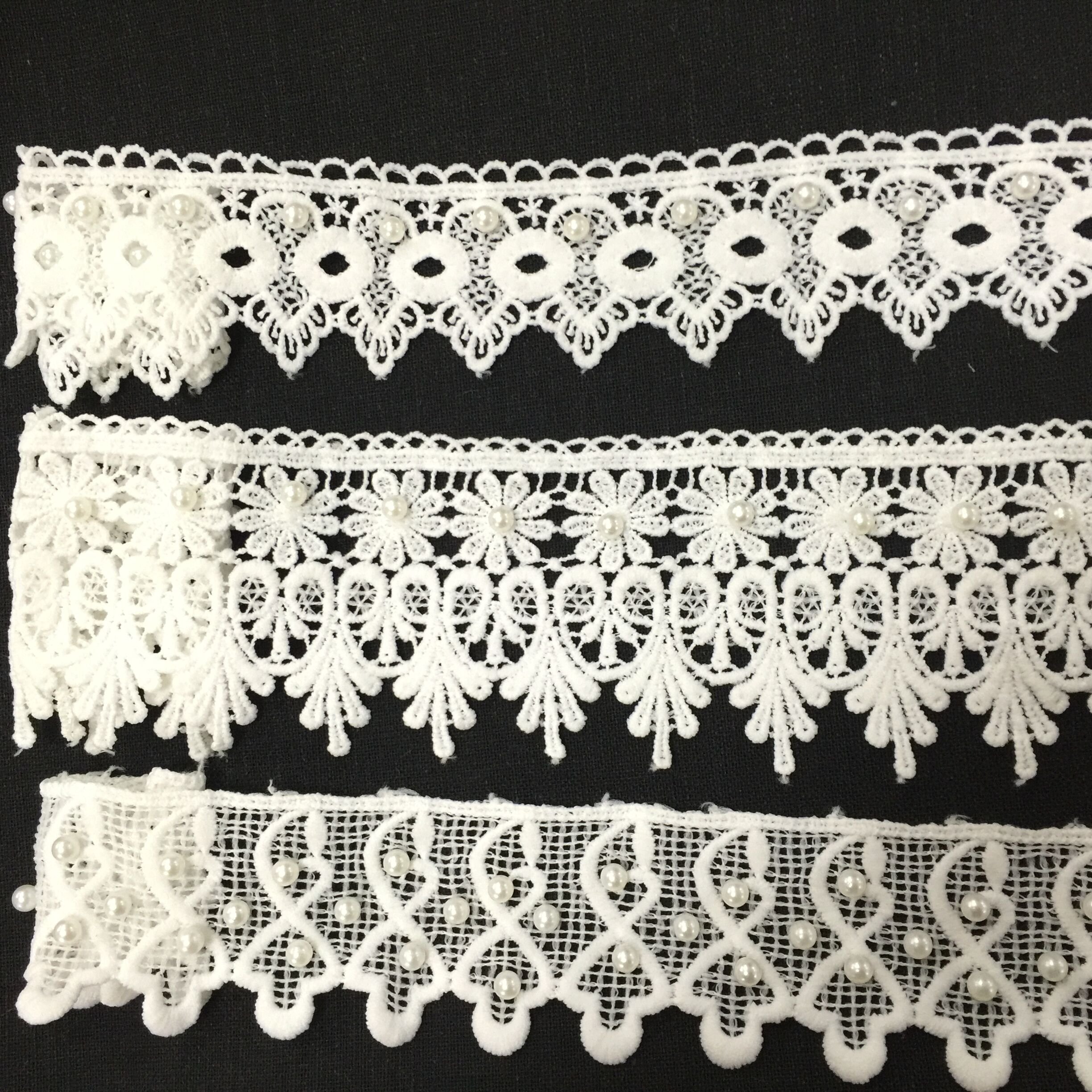 hot sale Wholesale fancy polyester embroidery lace trimming