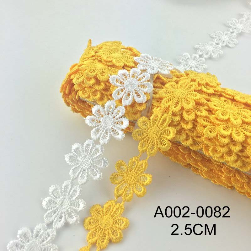 hot sale Wholesale fancy polyester embroidery lace trimming