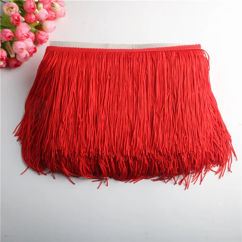 fringe trim Long Tassel Fringe Lace Trim Ribbon Tassels For Curtains Dresses Fringes For Sewing Trimmings Accessories Crafts