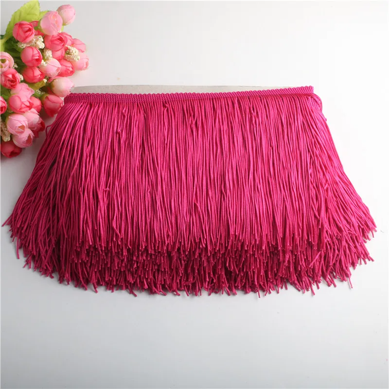 fringe trim Long Tassel Fringe Lace Trim Ribbon Tassels For Curtains Dresses Fringes For Sewing Trimmings Accessories Crafts