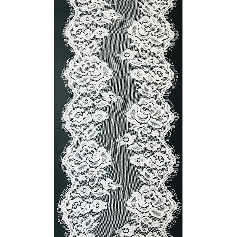 White lingerie stretch French lace trim for sexy lingerie