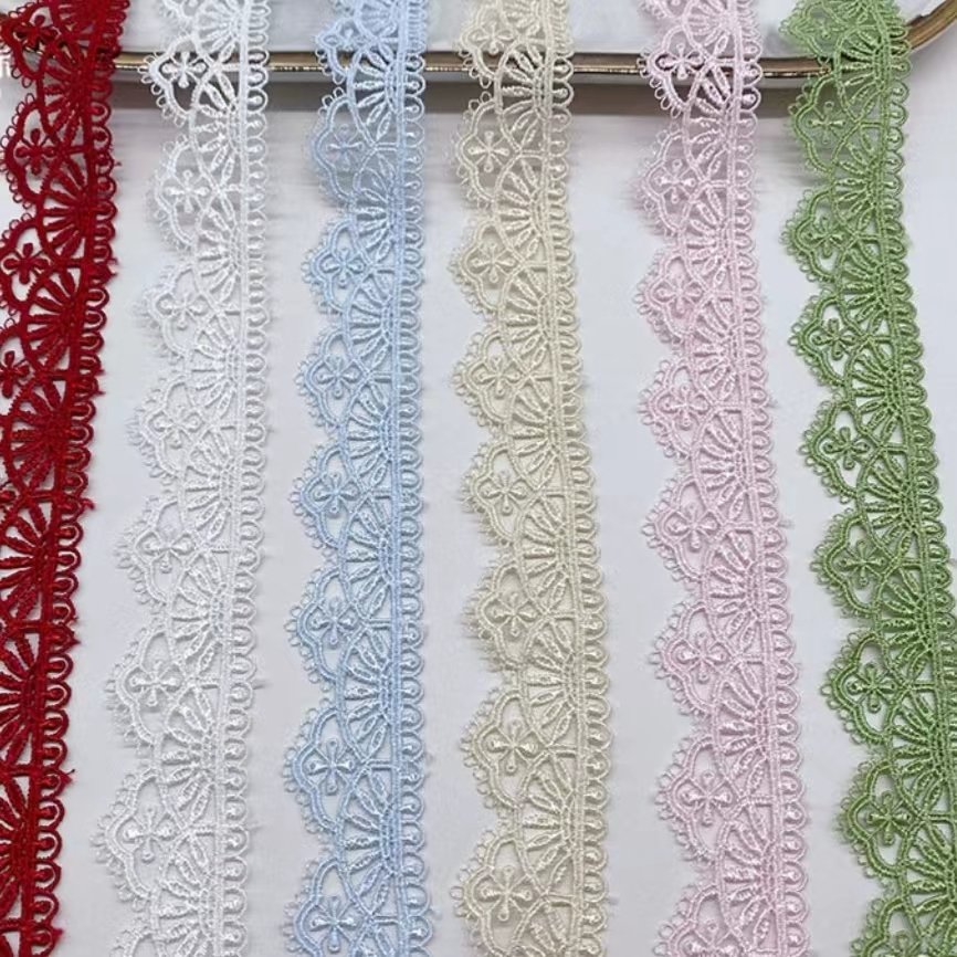 Embroidered polyester multi-color lace Lolita lace clothing accessories home soft decoration water-soluble embroidery