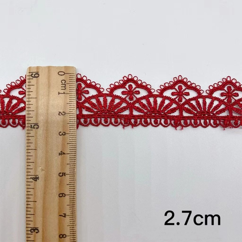 Embroidered polyester multi-color lace Lolita lace clothing accessories home soft decoration water-soluble embroidery