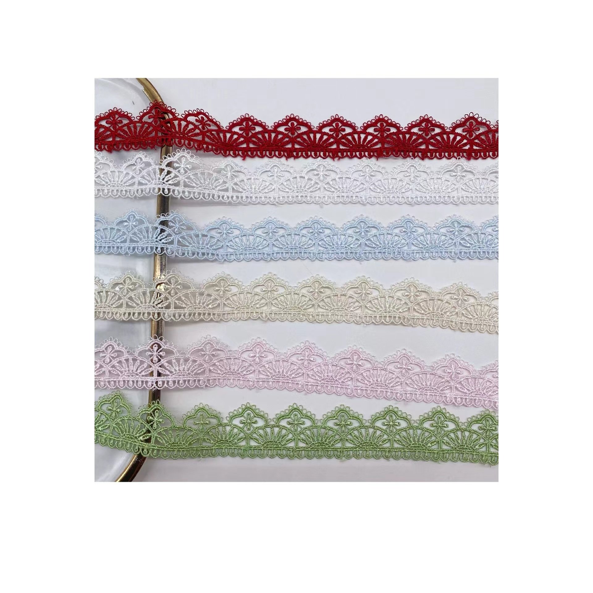 Embroidered polyester multi-color lace Lolita lace clothing accessories home soft decoration water-soluble embroidery