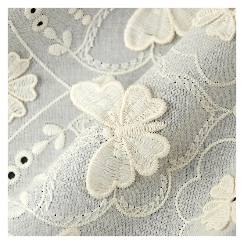 Factory Price Lace Clothing Embroidered Flower Embroidery Trim Lace