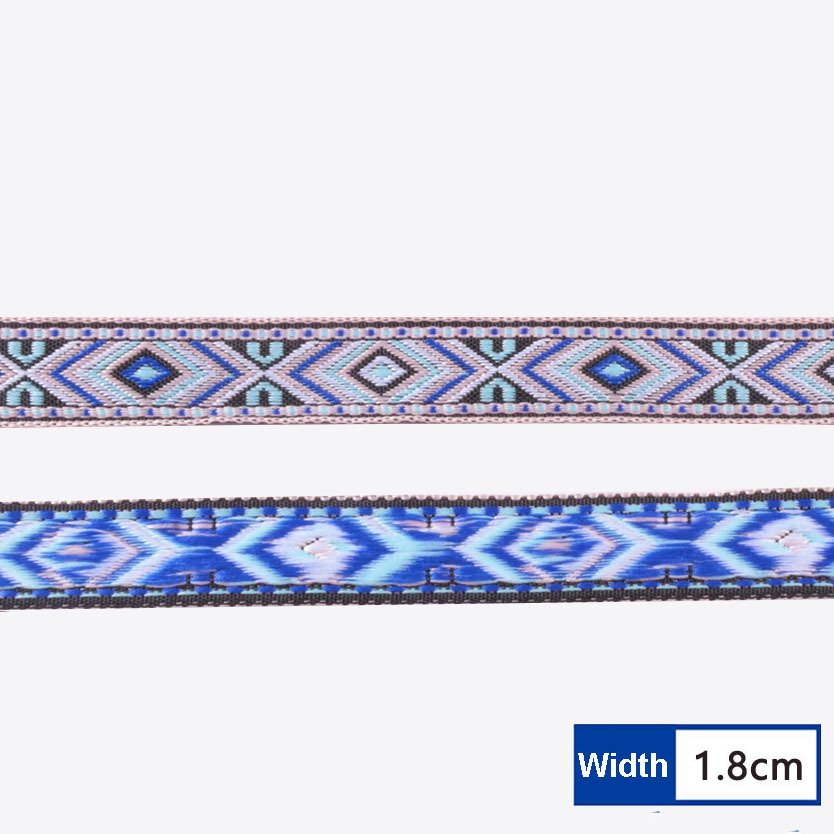 Floral Woven Fabric Bias Tape for Camera Bag Straps Garment Trim Fringe Vintage Embroidered Ribbon