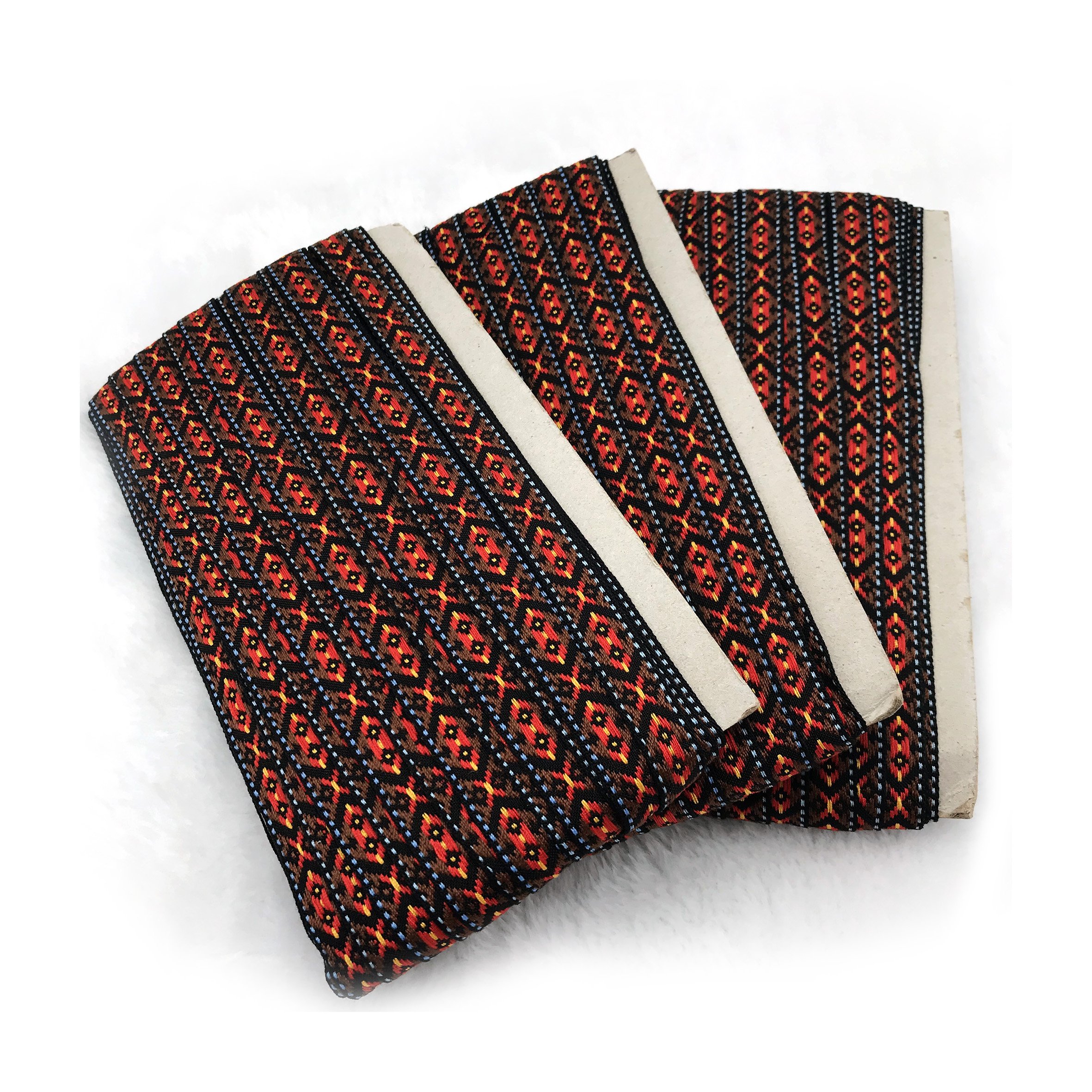 polyester ethnic jacquard ribbon trim for clothing