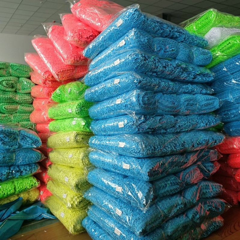 wholesale polyester fabric net lace trim embroidery design water soluble polyester lace wholesale