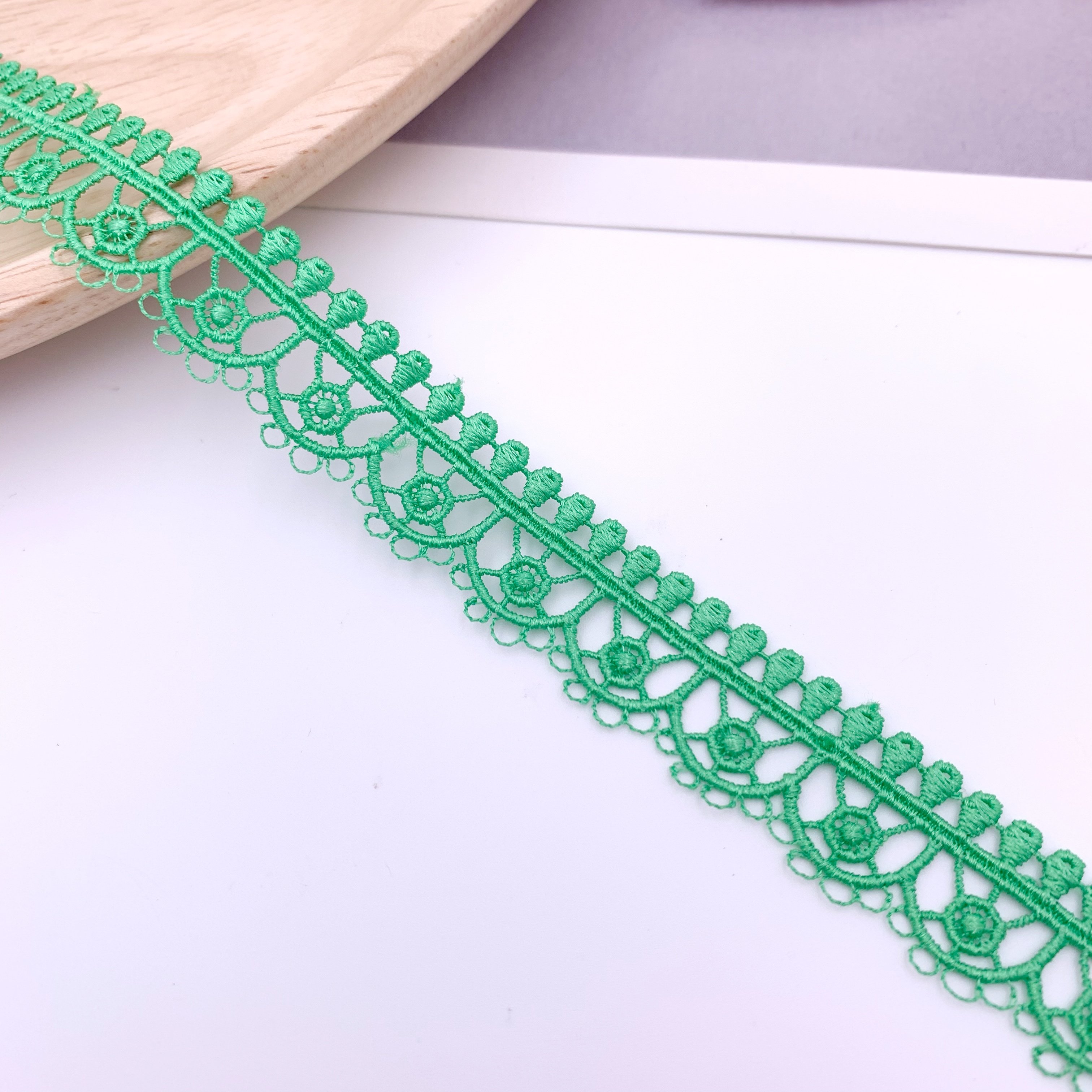 Custom New Design Garments Accessories Polyester Lace Colors Guipure Gpo Vintage Lace Trim