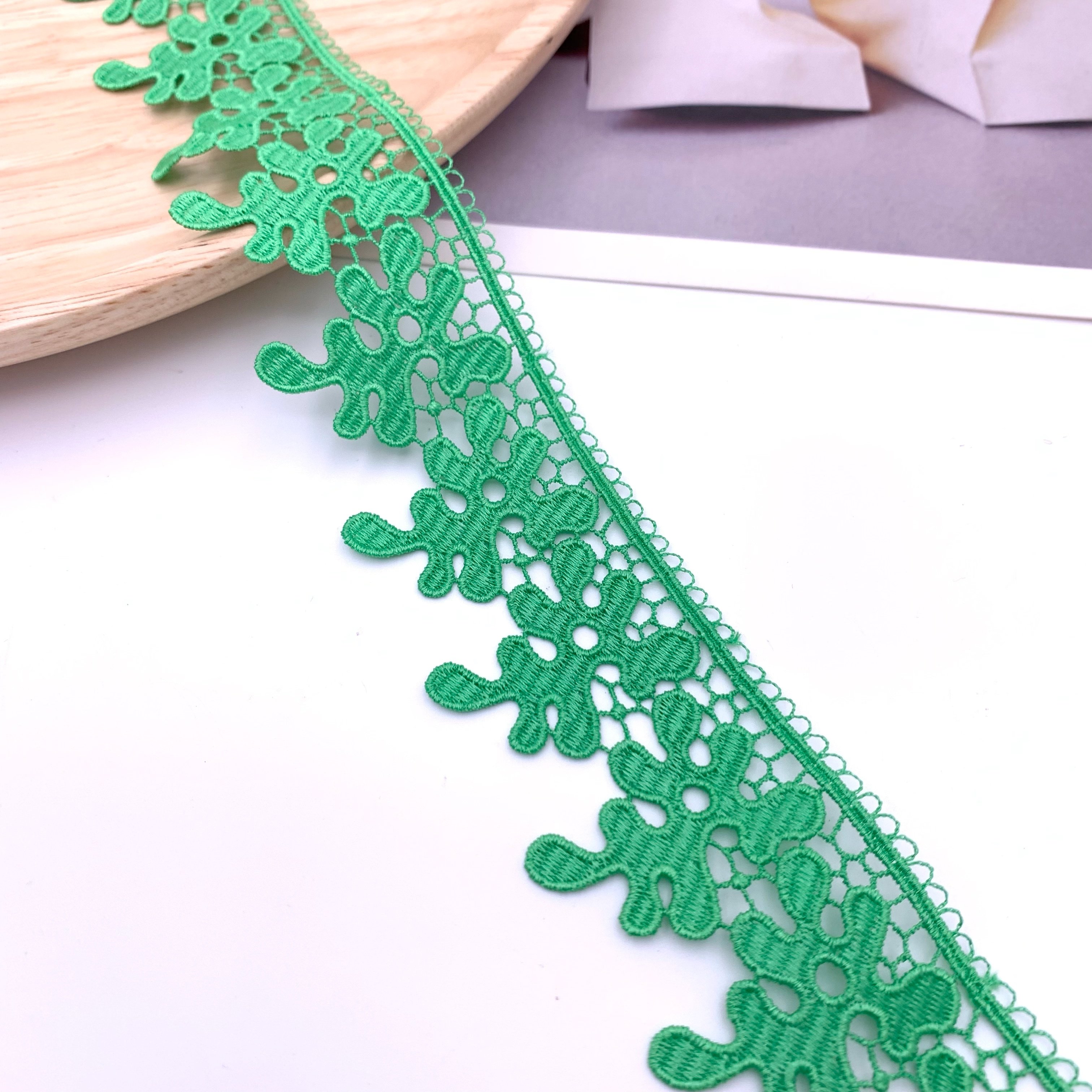 Custom New Design Garments Accessories Polyester Lace Colors Guipure Gpo Vintage Lace Trim