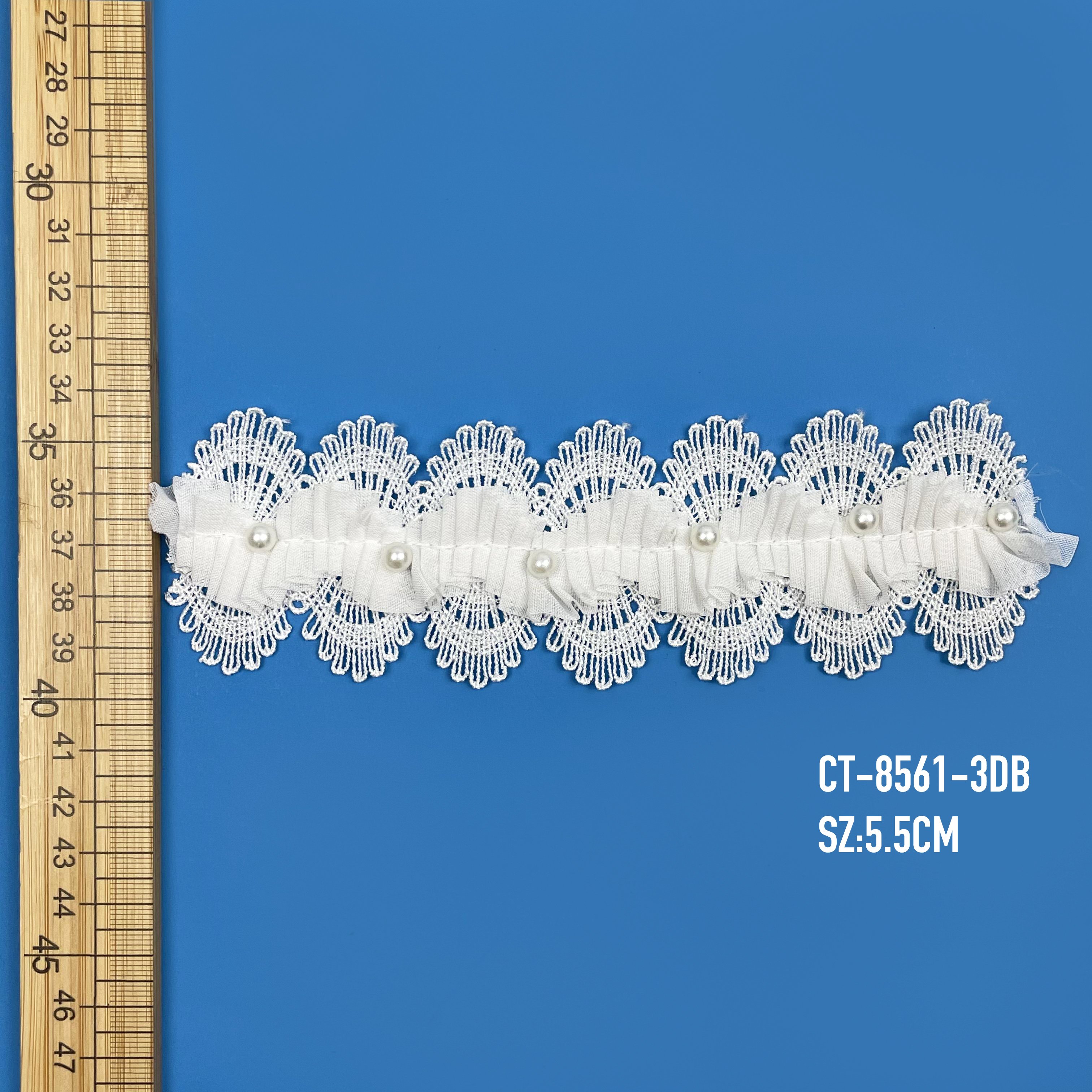 Encajes y cintas wide border stretch embroidery eyelet lace trimming clothing design lace trim white lace trim shimmery