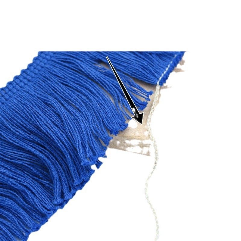 FA020 Stock design 5cm colorful cotton Fringe Tassel Lace Trim for home decoration