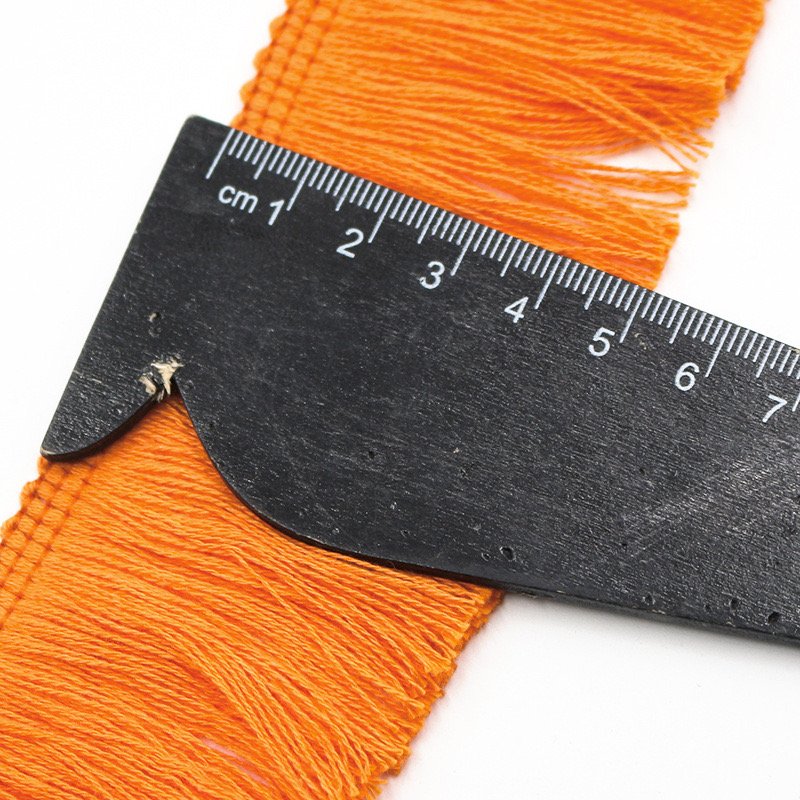 FA020 Stock design 5cm colorful cotton Fringe Tassel Lace Trim for home decoration