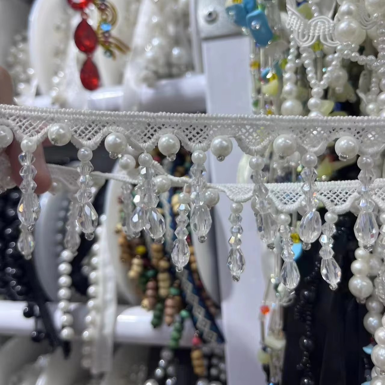 Handmade DIY Home Textiles Clothing Decor Craft Sewing Accessories Trim Ribbon Beaded Pearl Tassel Lace Trimmings
