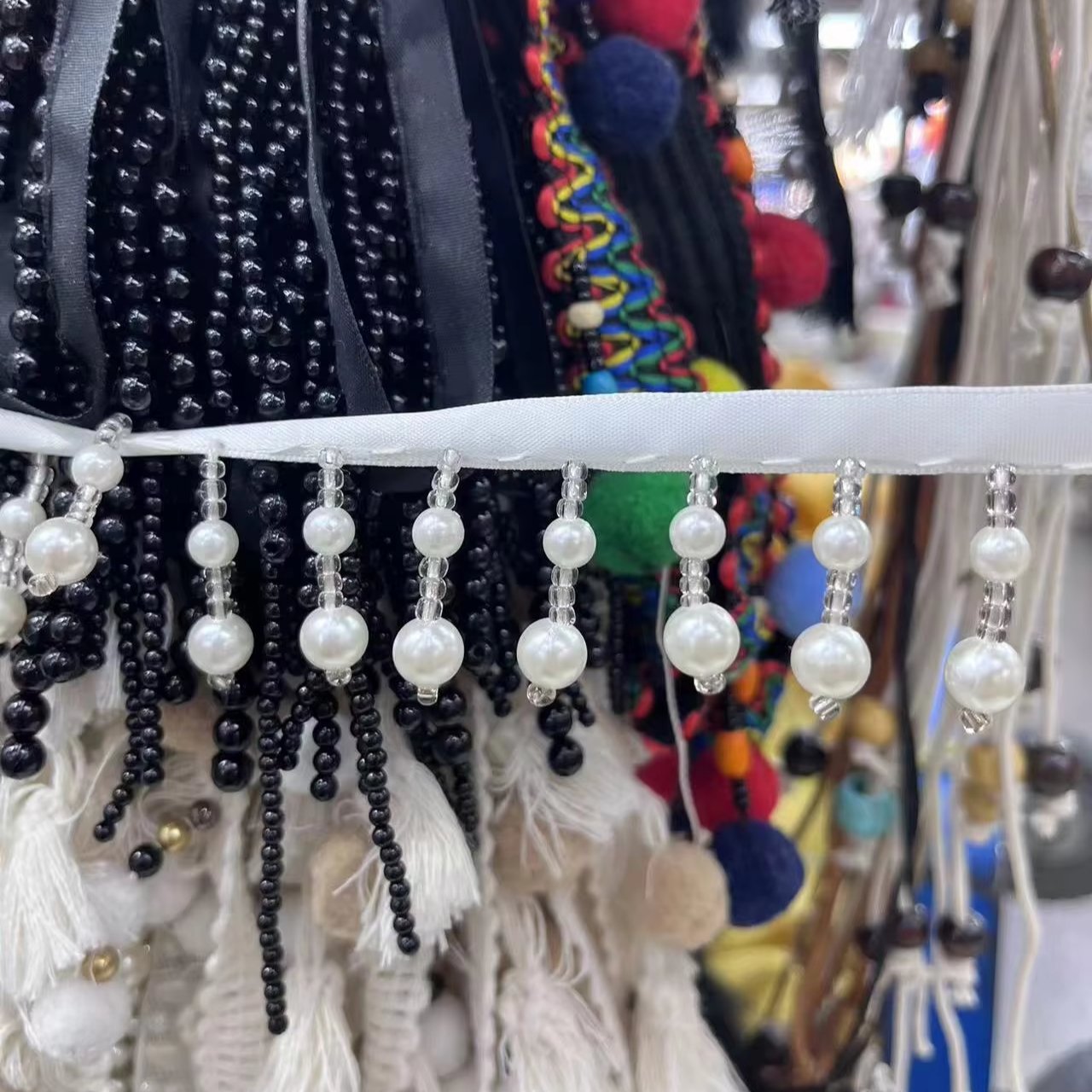 Handmade DIY Home Textiles Clothing Decor Craft Sewing Accessories Trim Ribbon Beaded Pearl Tassel Lace Trimmings