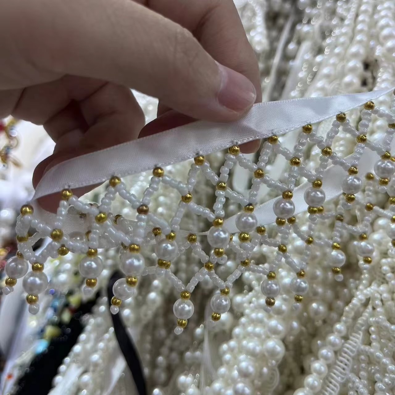 Handmade DIY Home Textiles Clothing Decor Craft Sewing Accessories Trim Ribbon Beaded Pearl Tassel Lace Trimmings