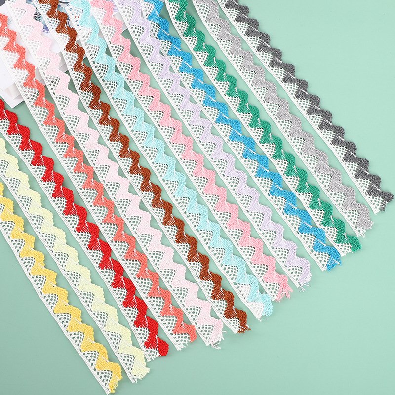 LS938 Color Hollow Cotton Thread Lace Trimming For Underwear Lingerie Clothing Decorative Accessories Curtain Lace