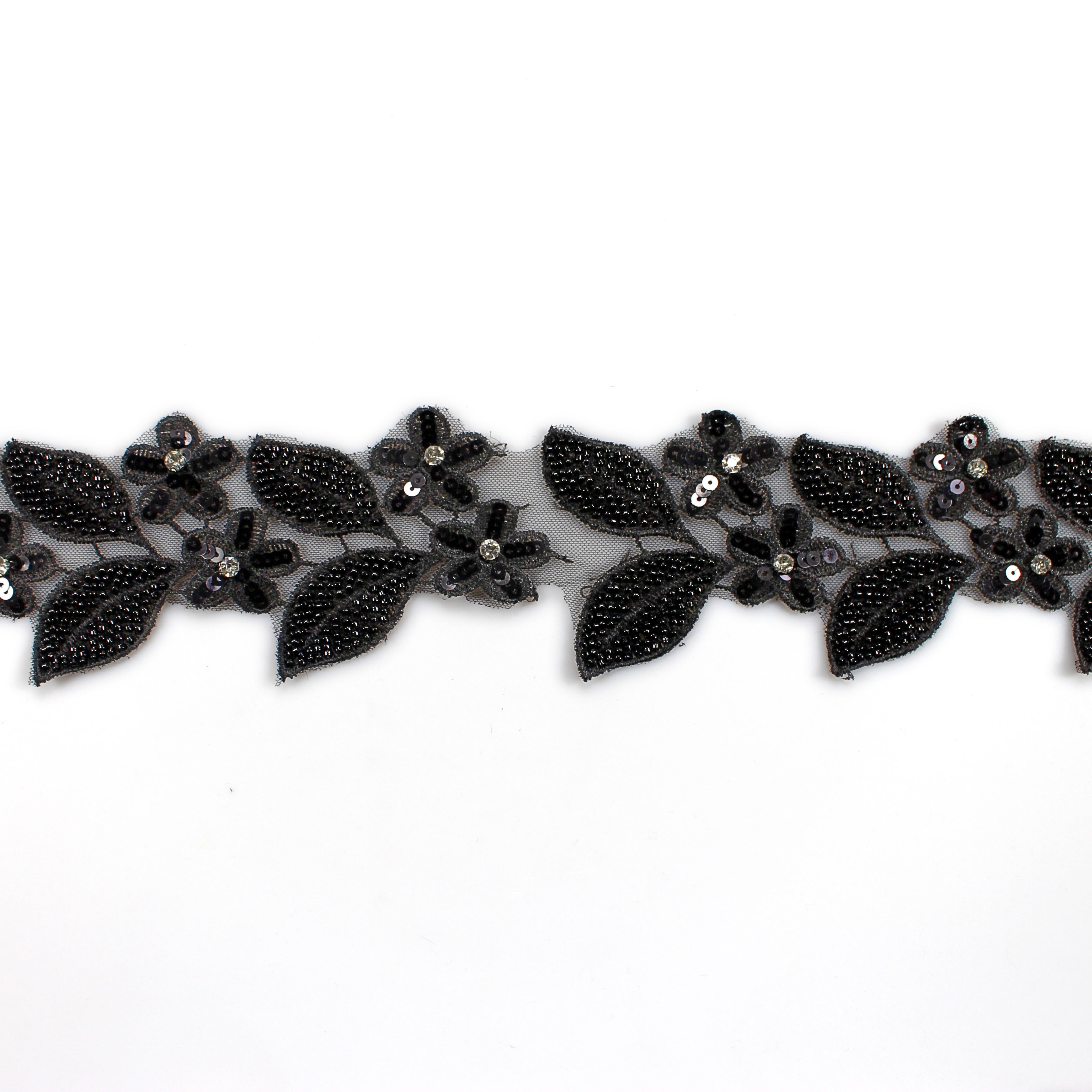 Hand-sewn beads lace handmade clothing accessories lace trim handmade beaded decorative accessories materials