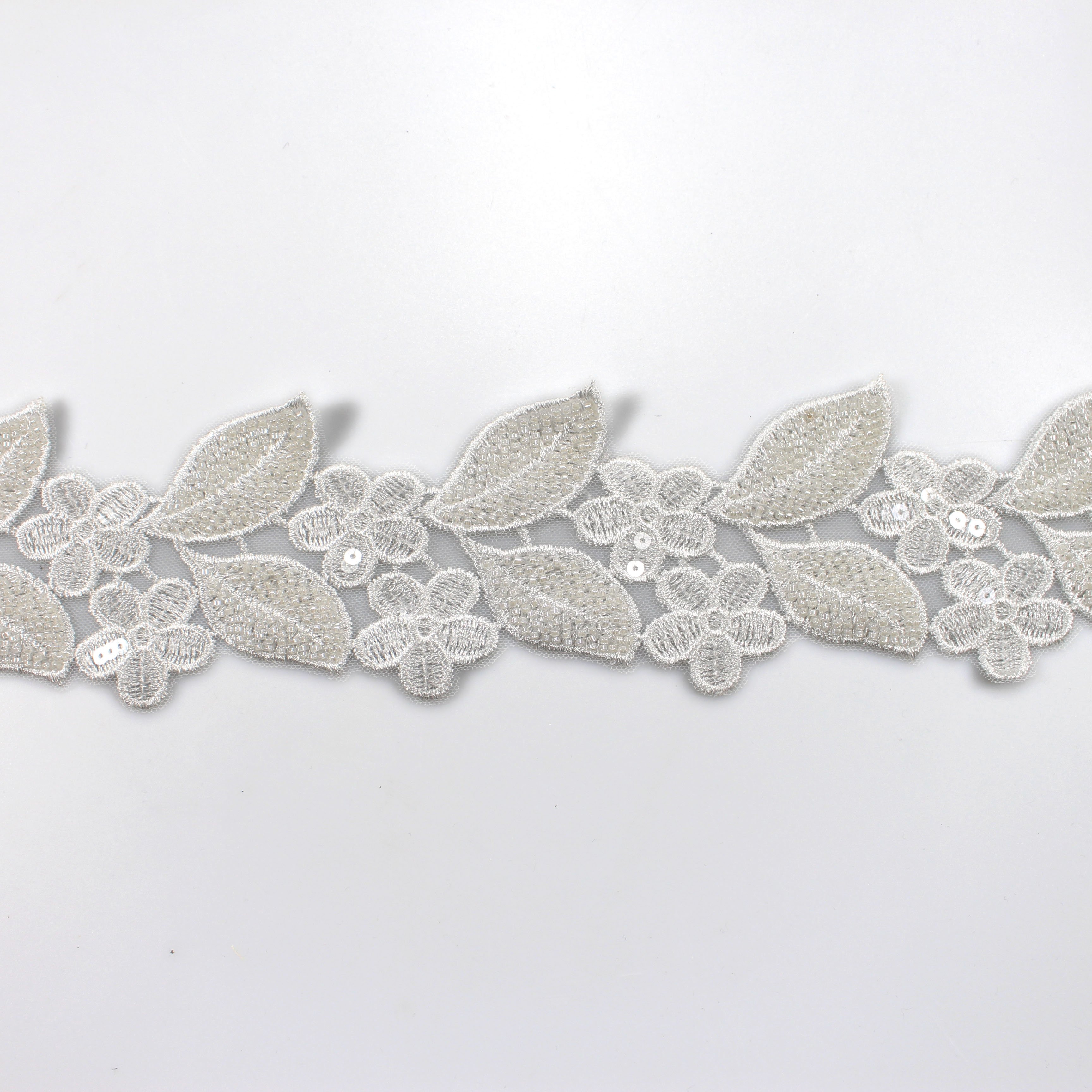 Hand-sewn beads lace handmade clothing accessories lace trim handmade beaded decorative accessories materials